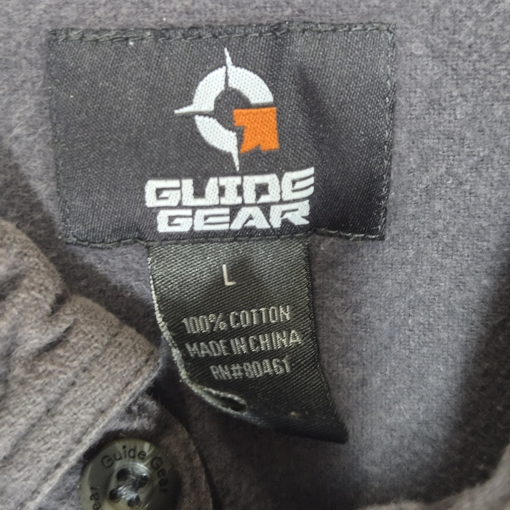Guide Gear Chamois Gray Button-Up Shirt Mens Size Large - Picture 6 of 8